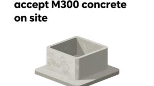 Процесс приемки товарного бетона марки М300 на строительной площадке, современная профессиональная иллюстрация